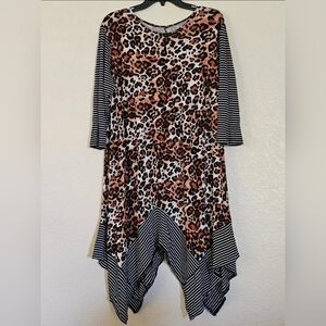 Leopard/Stripe Tunic